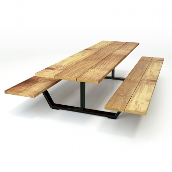 Уличный стол со скамейками "Aivars" 